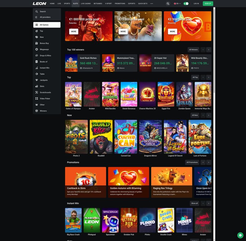 Image: Les meilleurs jeux à essayer sur Leon Casino Image: Les meilleurs jeux à essayer sur Leon Casino